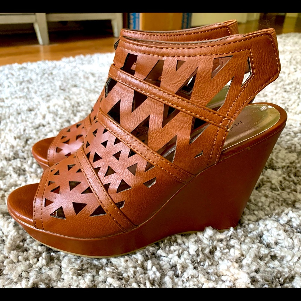 Madden Girl - Bohemian style wedge heels Barely worn, like new.